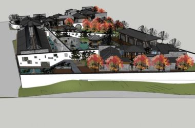 Sketchup住宅模型|多层住宅建筑群，中式风格-BIM建筑网