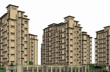 Sketchup住宅模型|高层住宅，现代风格-BIM建筑网