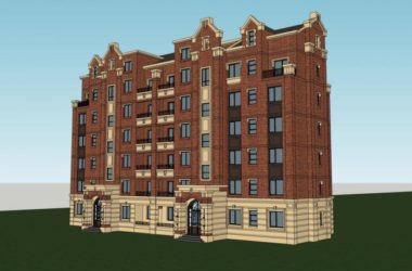 Sketchup住宅模型|高层住宅，古典风格-BIM建筑网