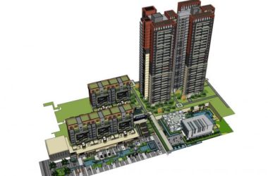 Sketchup住宅模型|多层小区住宅，底部商业，现代风格，10层-BIM建筑网