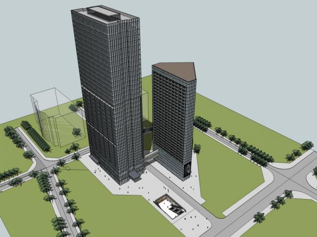 Sketchup住宅模型|超高层住宅，现代风格，39层