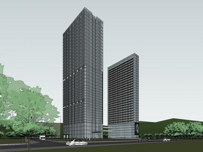 Sketchup住宅模型|超高层住宅，现代风格，39层