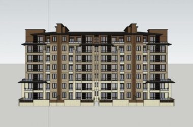 Sketchup住宅模型|多层住宅，古典风格-BIM建筑网