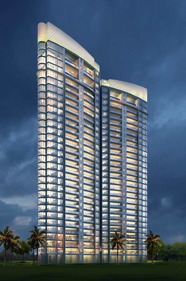 Sketchup住宅模型|高层住宅，现代风格，18层