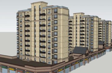 Sketchup住宅模型|高层住宅，古典风格，英式住宅-BIM建筑网