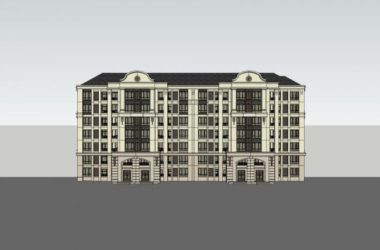 Sketchup住宅模型|多层住宅，古典风格-BIM建筑网