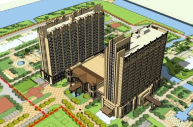 Sketchup住宅模型|高层住宅，会所，古典风格，15层-BIM建筑网