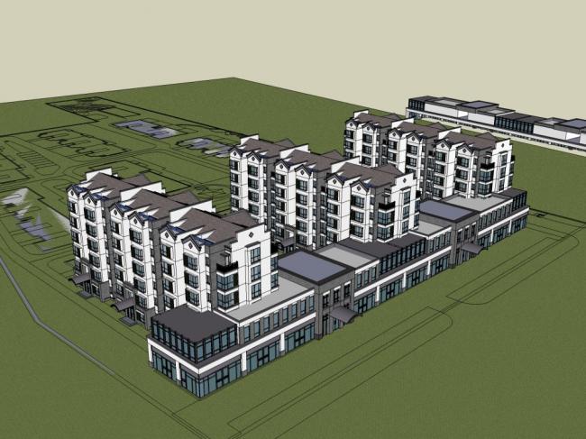 Sketchup住宅模型|多层住宅，现代风格