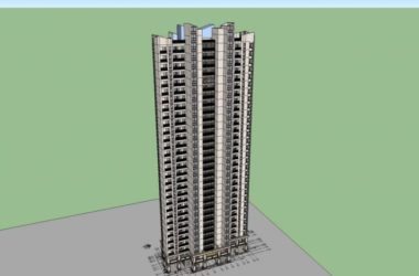 Sketchup住宅模型|高层住宅，现代风格，31层-BIM建筑网