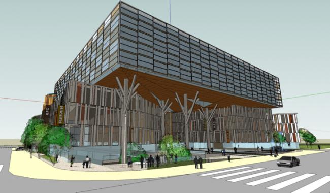 Sketchup商业模型|多层商业街，现代风格