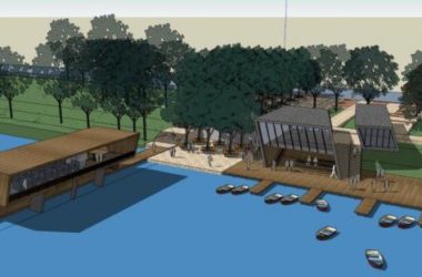 Sketchup商业模型|码头商业，现代风格，滨水景观-BIM建筑网