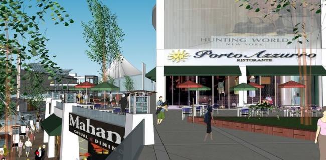 Sketchup商业模型|下沉商业广场，现代风格