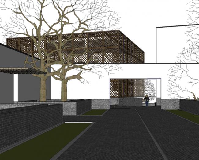 Sketchup商业模型|深圳万科第五园，徽派，中式风格，住宅配套，社区商业，商业街