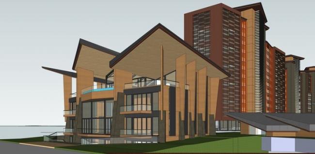 Sketchup住宅模型|小高层住宅建筑群，居住建筑，小区，现代风格