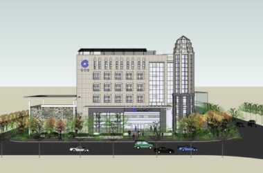 Sketchup办公模型|多层办公楼，现代风格-BIM建筑网