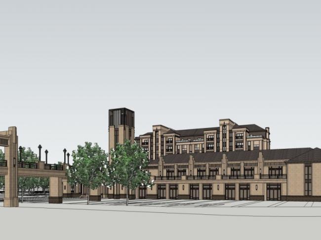 Sketchup商业模型|低层会所，古典风格