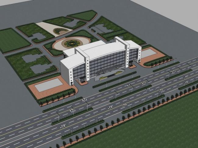 Sketchup住宅模型|多层酒店，现代风格