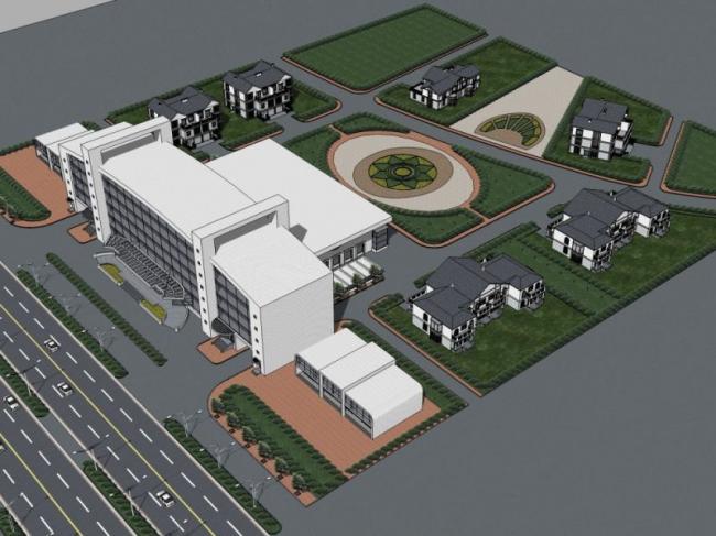 Sketchup住宅模型|多层酒店，现代风格