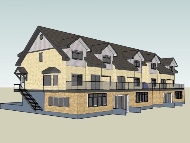 Sketchup住宅模型|多层会所，住宅，古典风格