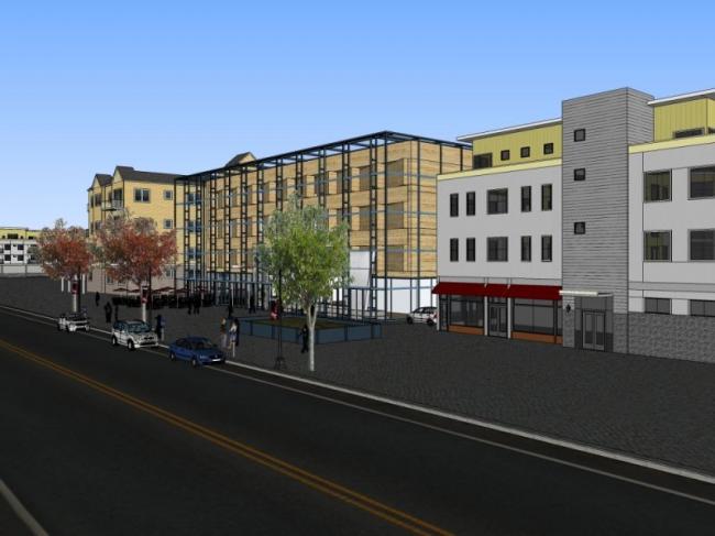 Sketchup商业模型|多层商业街，现代风格