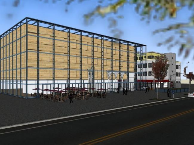 Sketchup商业模型|多层商业街，现代风格