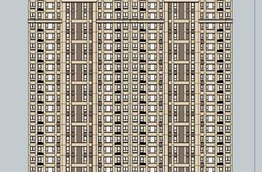 Sketchup住宅模型|超高层住宅，古典风格-BIM建筑网