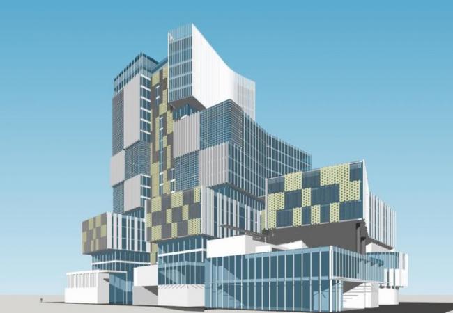 Sketchup综合体模型|多层高层混合，商业中心，综合体，现代风格