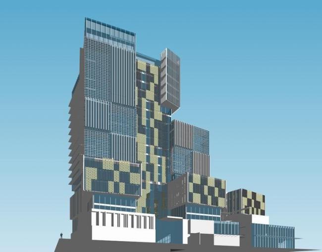 Sketchup综合体模型|多层高层混合，商业中心，综合体，现代风格