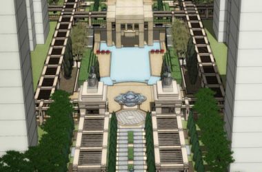 Sketchup住宅模型|高层住宅，古典风格，18层-BIM建筑网