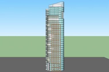 Sketchup住宅模型|超高层住宅，现代风格，33层-BIM建筑网