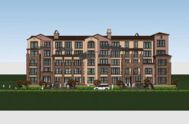 Sketchup住宅模型|多层住宅小区，古典风格-BIM建筑网