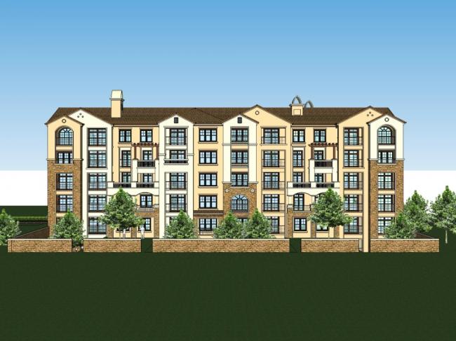 Sketchup住宅模型|多层住宅小区，古典风格