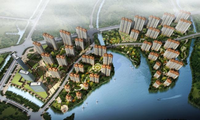 Sketchup住宅模型|高层住宅，古典风格，30层