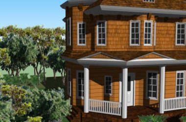 Sketchup住宅模型|多层独栋住宅，花园洋房，古典风格-BIM建筑网