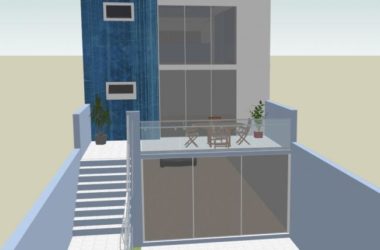 Sketchup住宅模型|多层独栋Loft，现代风格-BIM建筑网