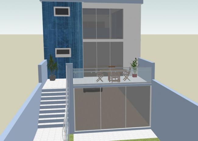 Sketchup住宅模型|多层独栋Loft，现代风格