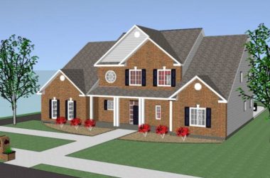 Sketchup住宅模型|多层住宅，花园洋房，古典风格-BIM建筑网