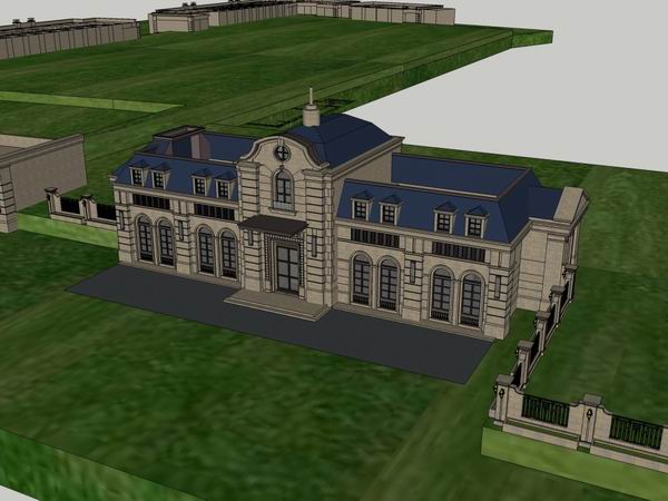 Sketchup商业模型|多层商业建筑，法式古典风格