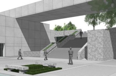 Sketchup文化模型|多层展馆，广场景观设计，文化建筑，现代风格-BIM建筑网