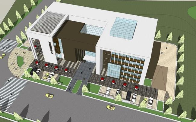 Sketchup文化模型|社区活动中心，现代风格，文化建筑