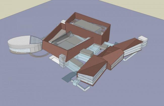 Sketchup文化模型|大剧院，影剧院，多层，现代风格，文化建筑