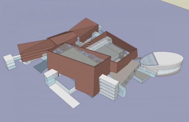 Sketchup文化模型|大剧院，影剧院，多层，现代风格，文化建筑