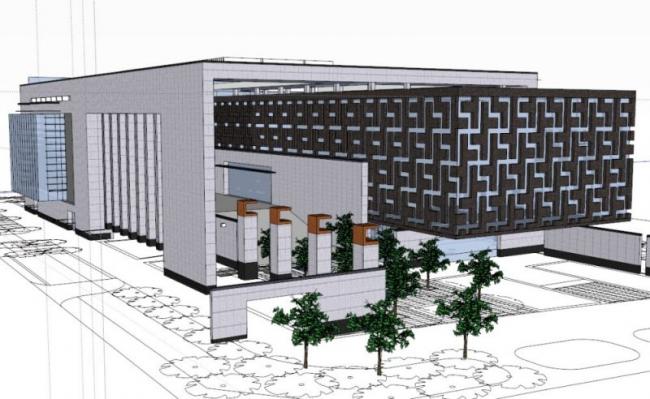 Sketchup文化模型|多层文化活动中心，现代风格