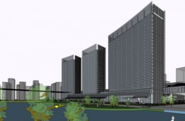 Sketchup文化模型|高层会展中心，文化建筑，现代风格-BIM建筑网