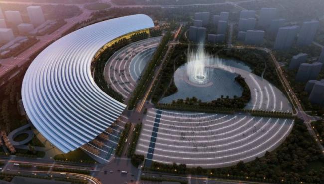 Sketchup文化模型|高层会展中心，文化建筑，现代风格