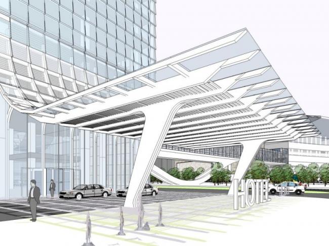 Sketchup文化模型|高层会展中心，文化建筑，现代风格