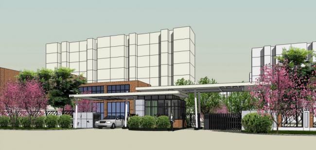 Sketchup景观模型|门卫室，入口，单层，景观，现代风格