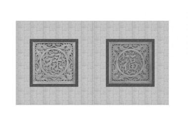 Sketchup素材模型|中式铺装-BIM建筑网