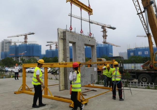 BIM与装配式|合肥经开区举行装配式建筑项目吊装与灌浆实操考核