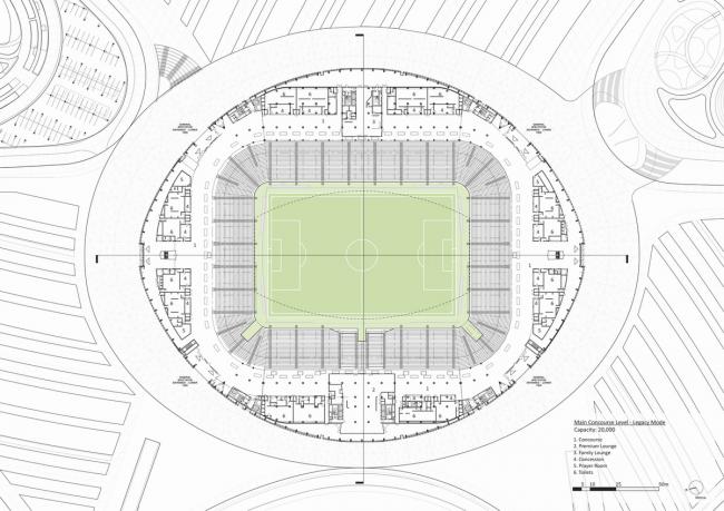 BIM建筑|仿佛海上扬起的船帆：2022年世界杯主赛场 / 扎哈·哈迪德建筑事务所